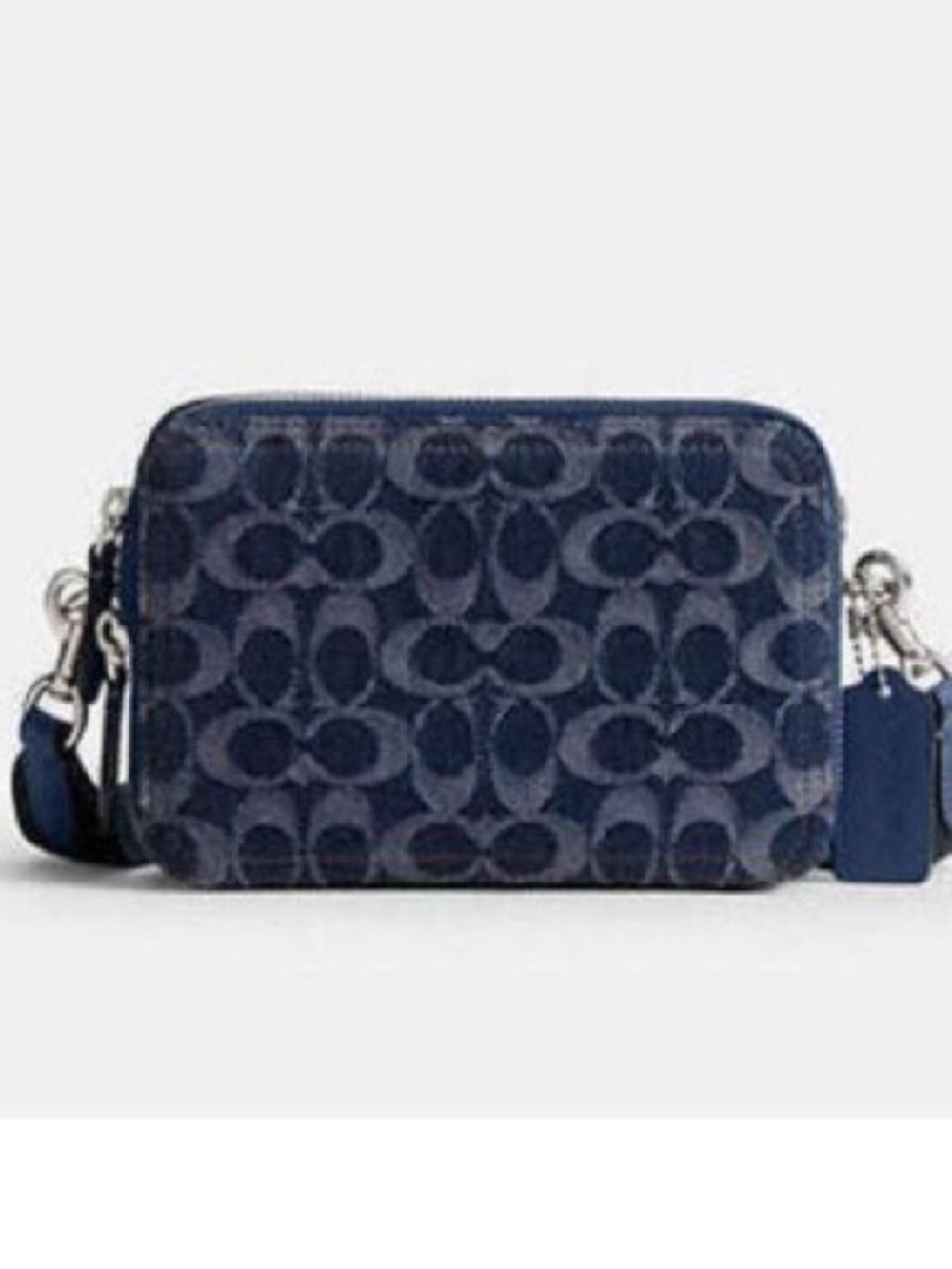 Coach 'Charter' 19 Signature Denim Crossbody NWT